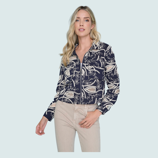 Picadilly - Zip-Front Cropped Jacket