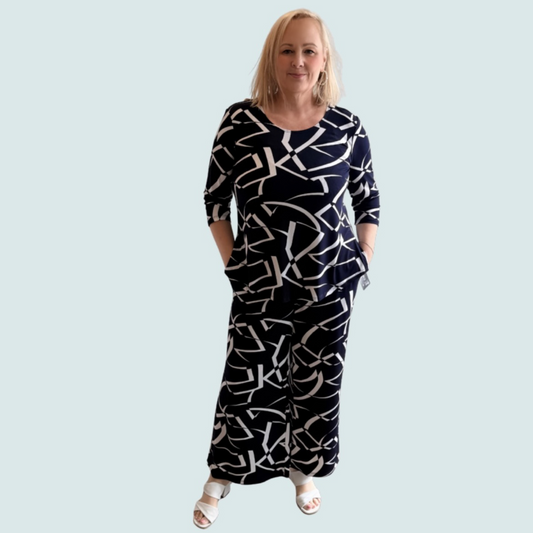 Soft Works - Wide Leg Printed Pants