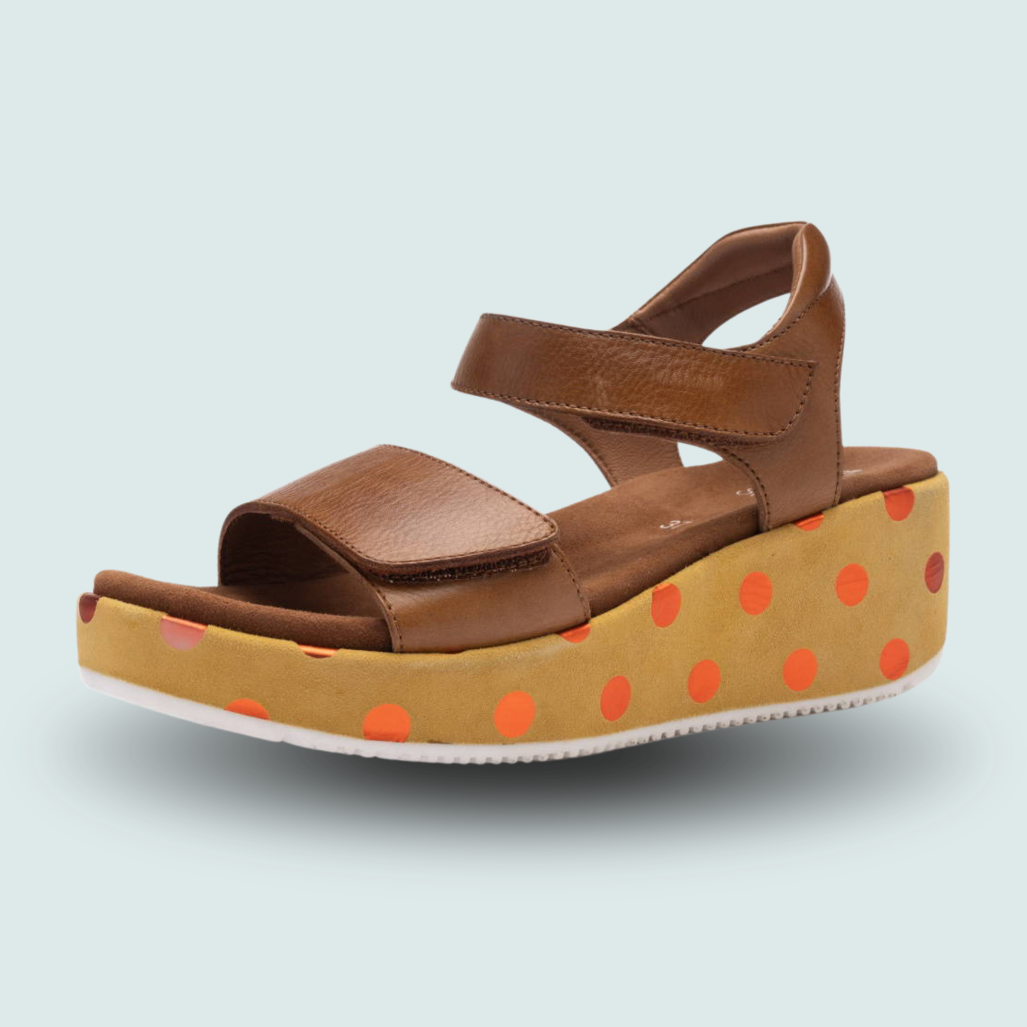 Ara - Polka-Dot Wedge Sandals