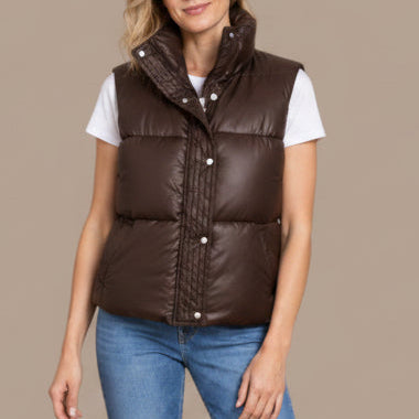 Audrey's - Cropped Structured Puffer Vest