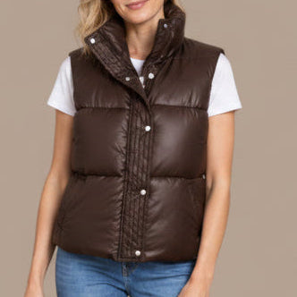 Audrey's - Cropped Structured Puffer Vest