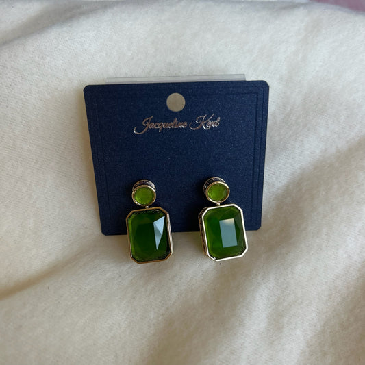 Jacqueline Kent - Square Gem Earrings
