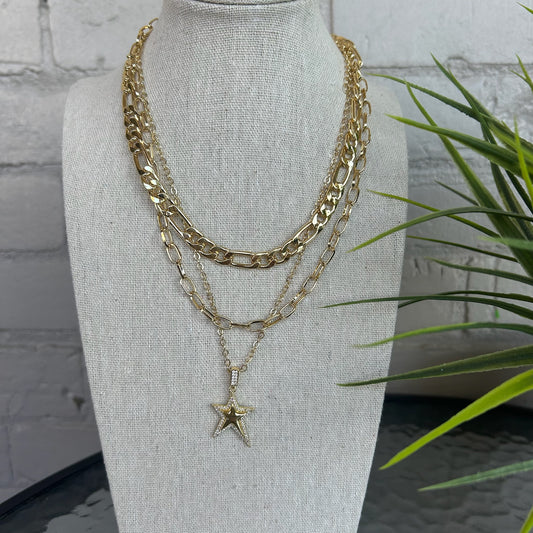 Jacqueline Kent - Layered Choker Style Star Necklace