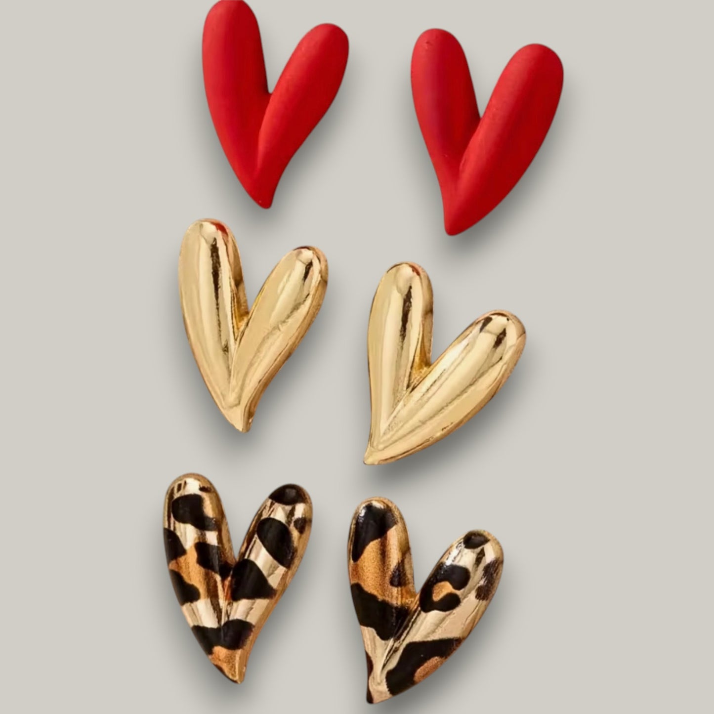 Audrey's - Whimsical Heart Duo Studs