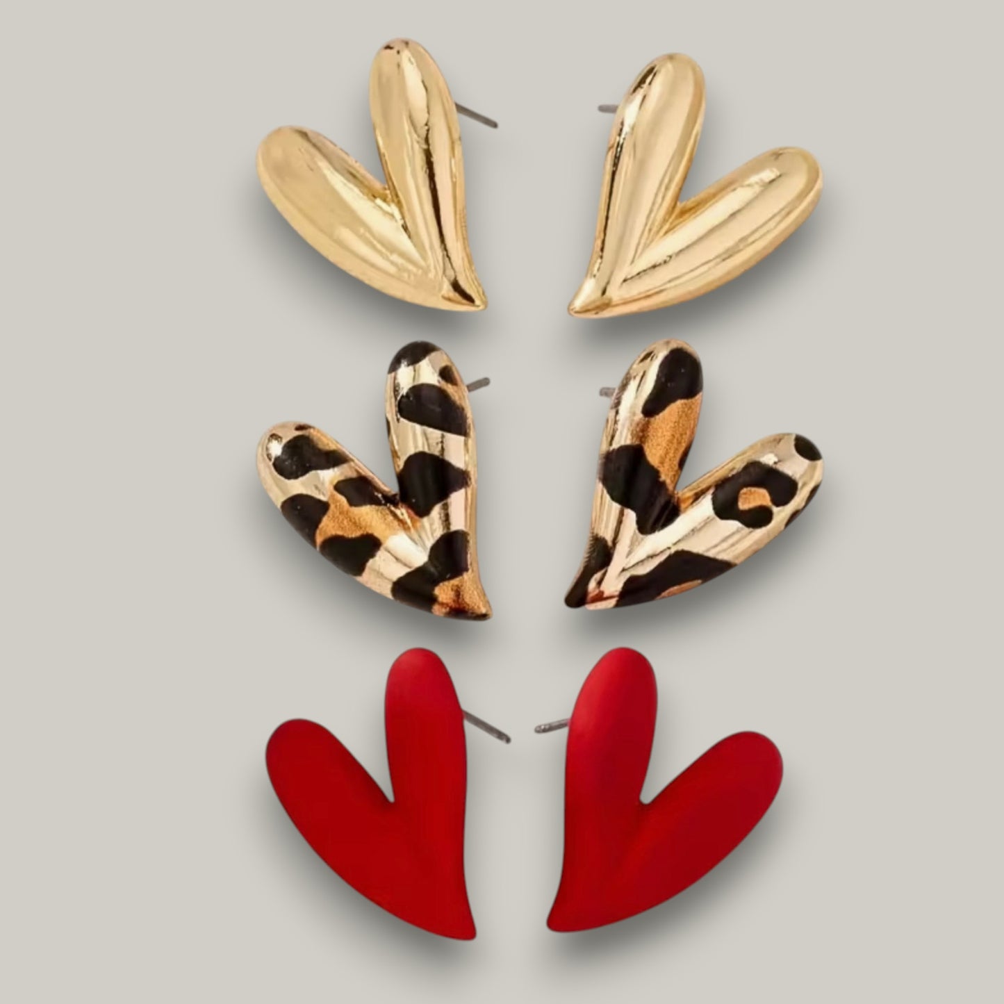 Audrey's - Whimsical Heart Duo Studs