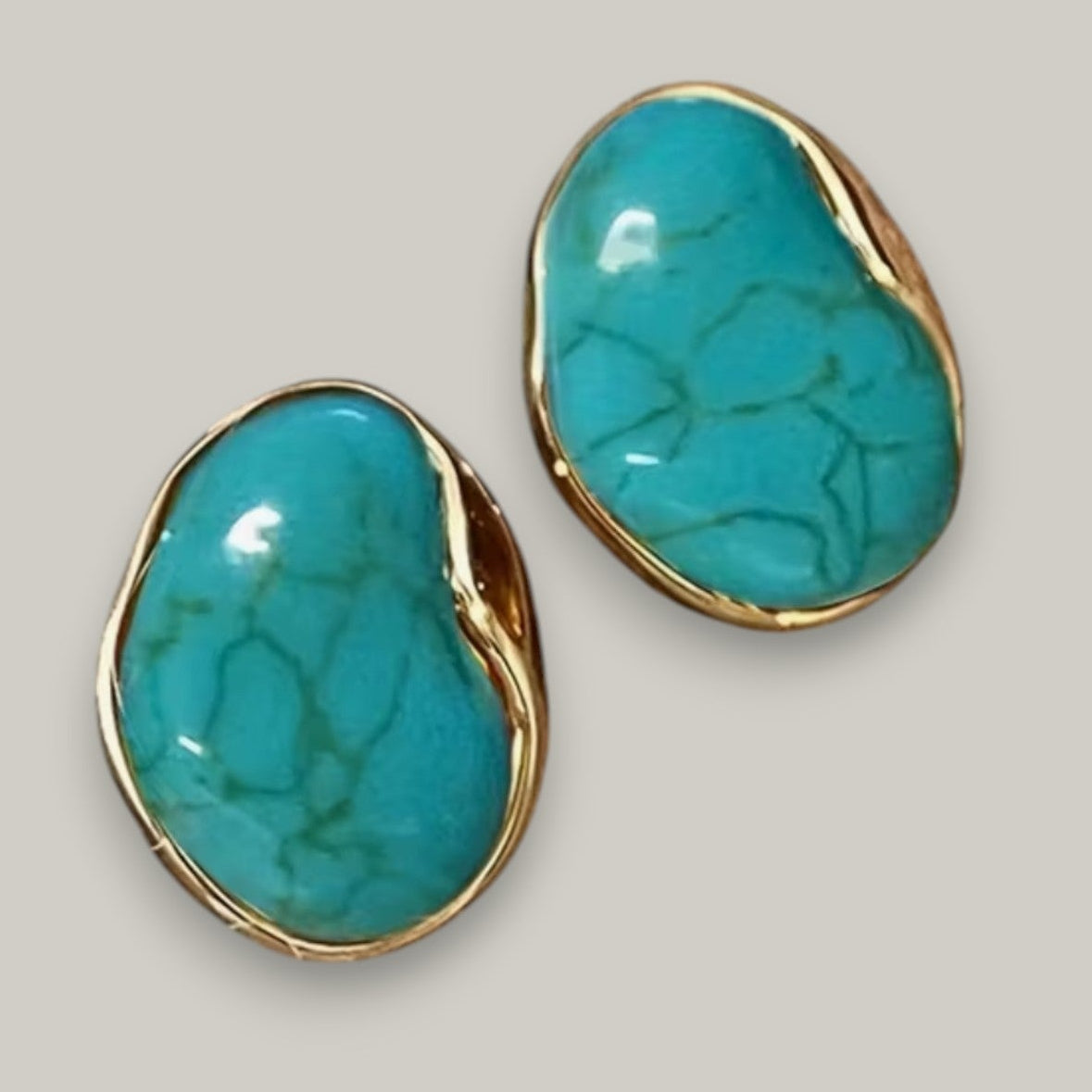Audrey's - Turquoise Gemstone Stud Earrings