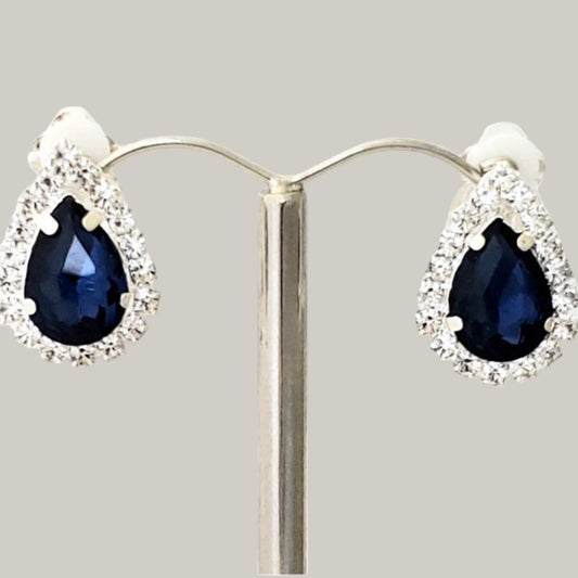Evershine - Crystal Teardrop Clip-On Earrings