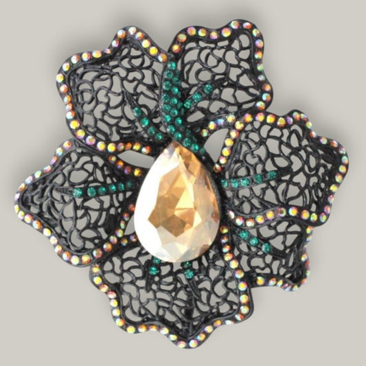 Evershine - Midnight Bloom Brooch