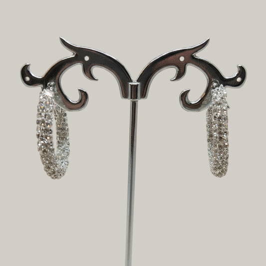 EL-KA - Radiant Pavé Hoop Earrings