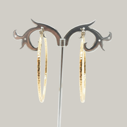 EL-KA - Textured Hoop Earrings