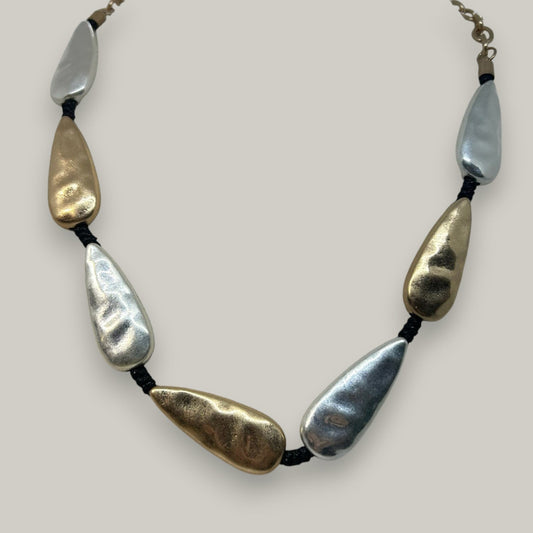 Merx - Dual Tone Droplet Necklace