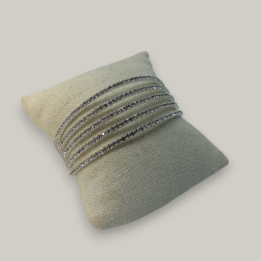 EL-KA - Five Row Crystal Cuff Bracelet
