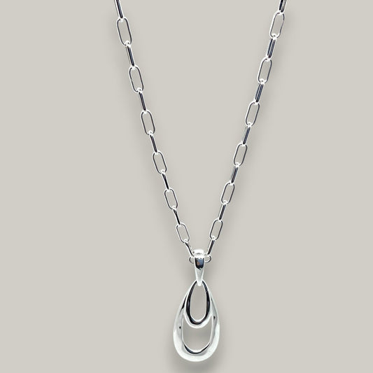 Merx - Fluid Teardrop Pendant Necklace