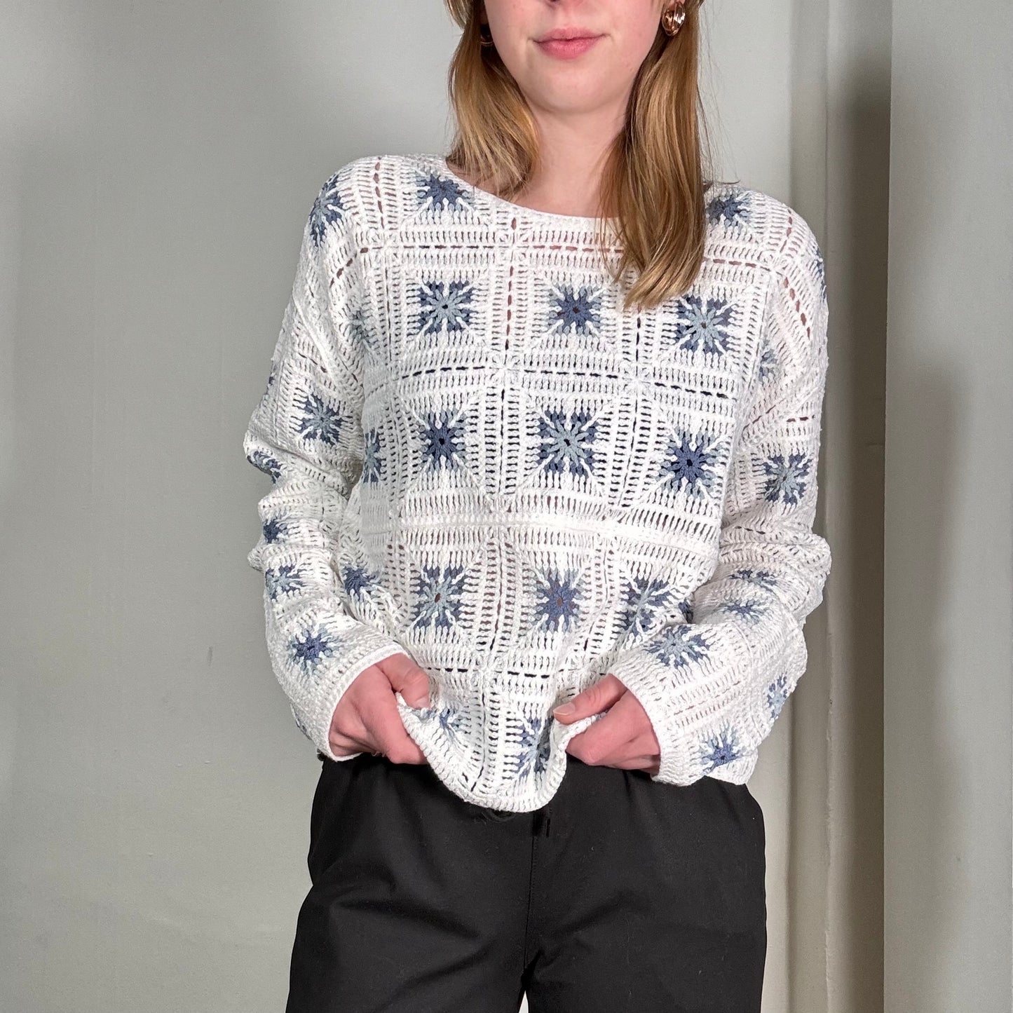 Picadilly - Crochet Long Sleeve Sweater