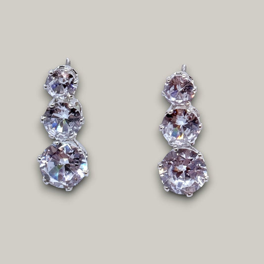 EL-KA - Triple Spark Drop Earrings