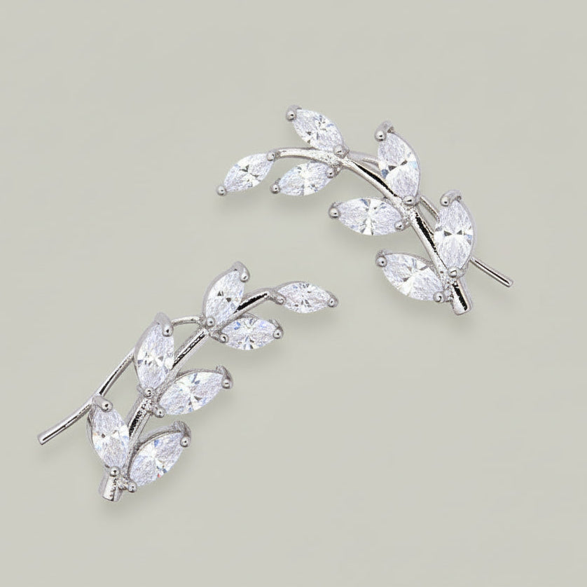 EL-KA - Cascade Leaf Earrings