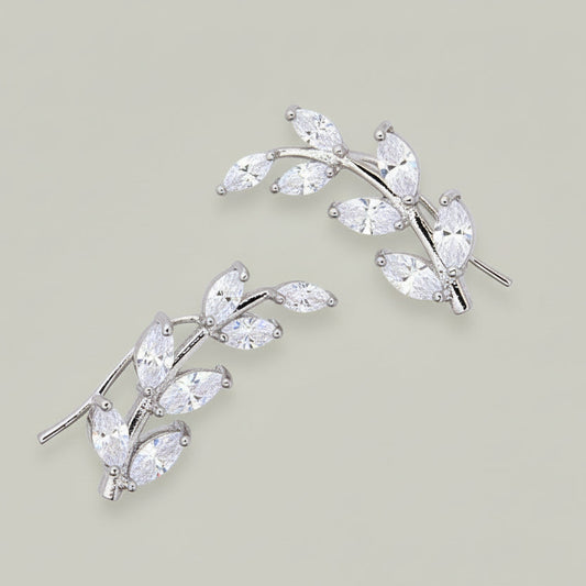 EL-KA - Cascade Leaf Earrings