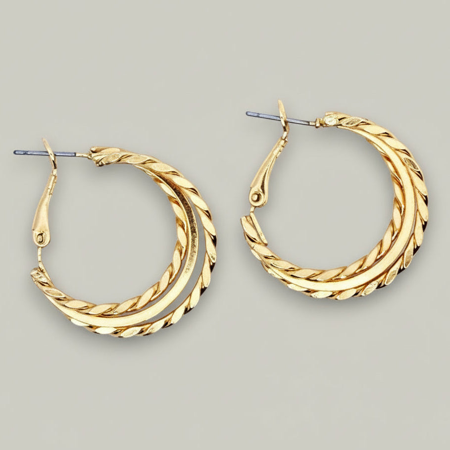 EL-KA - Twist Layer Hoop Earrings