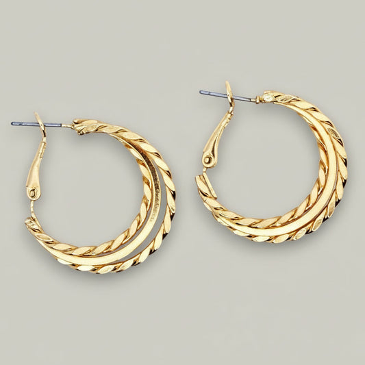 EL-KA - Twist Layer Hoop Earrings