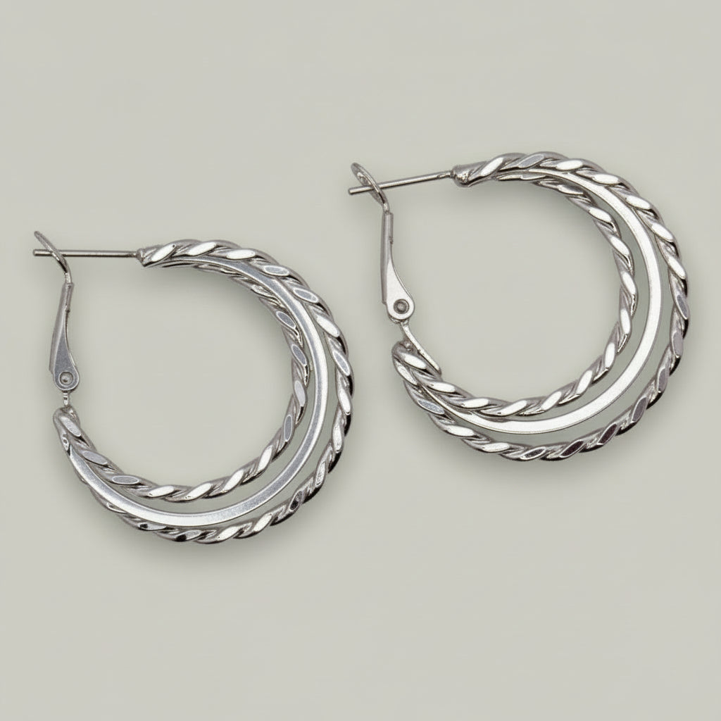 EL-KA - Twist Layer Hoop Earrings