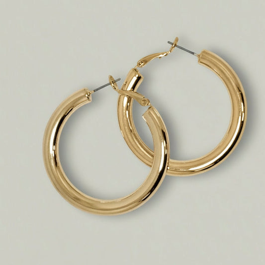 EL-KA - Classic Bold Hoop Earrings