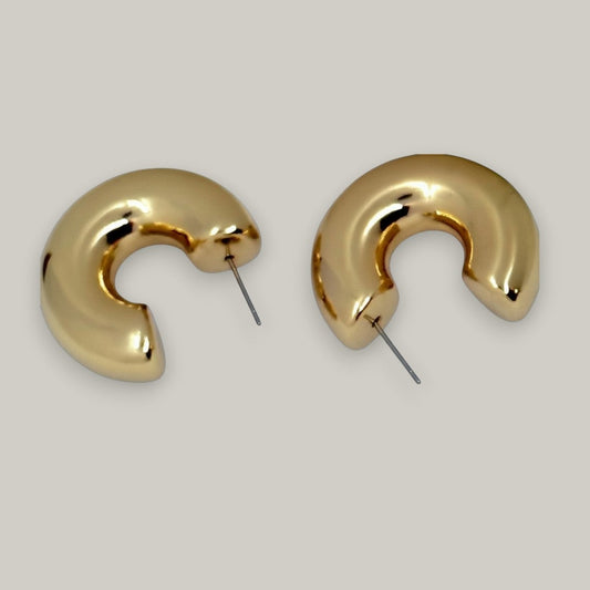 Merx - Rounded Hoop Studs