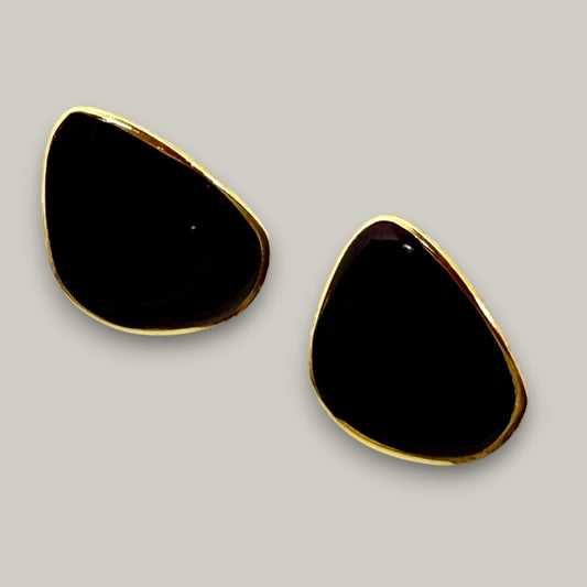 Audrey's - Noir Silhouette Studs