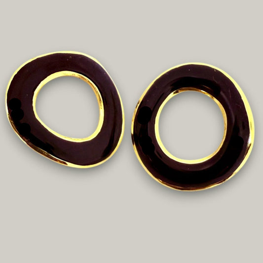 Audrey's - Noir Halo Studs