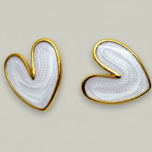 Audrey's - Asymmetry Heartbeat Studs