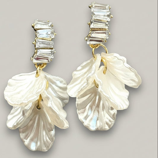Audrey's - Pearl Petal Cascade Earrings