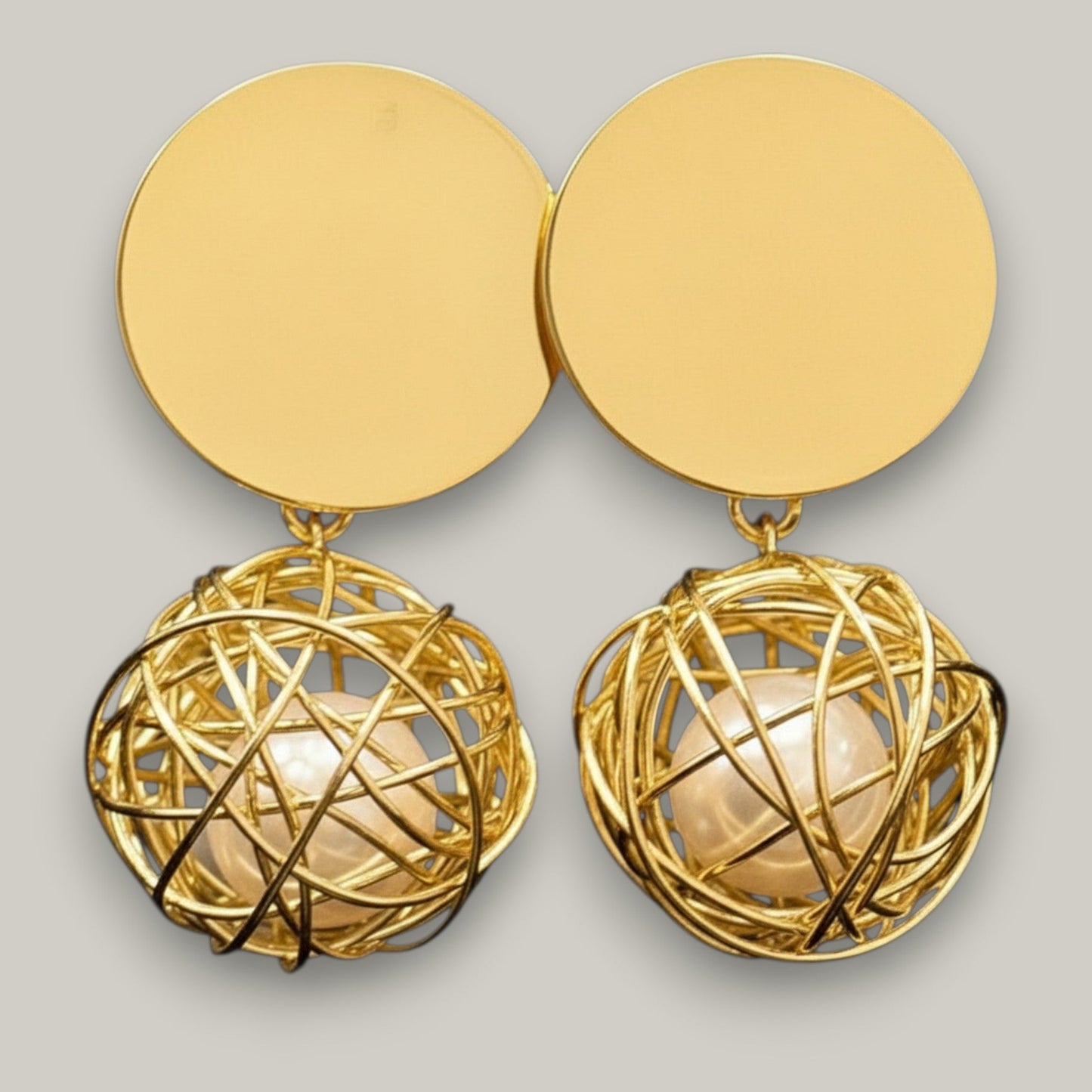 Audrey's - Golden Tangle Drop Earrings