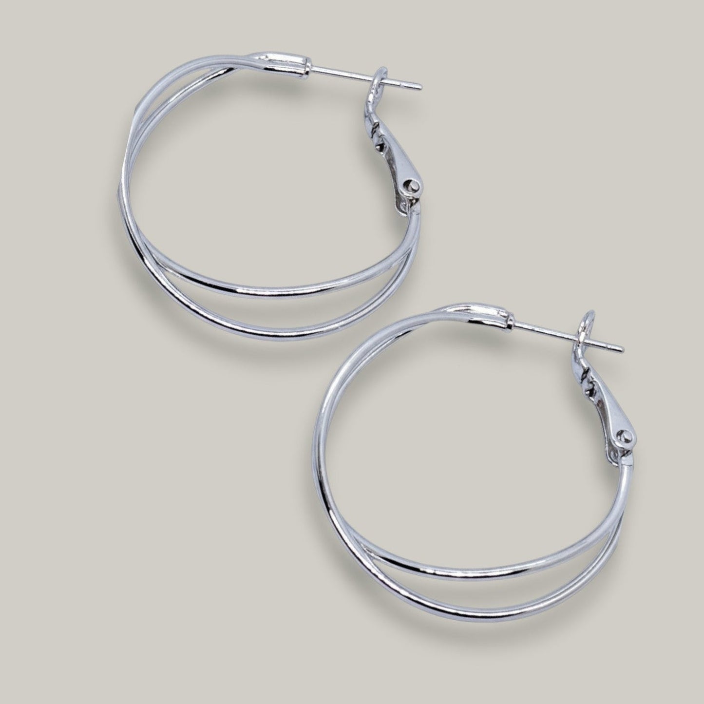 Audrey's - Polished Duo Hoop Earrings