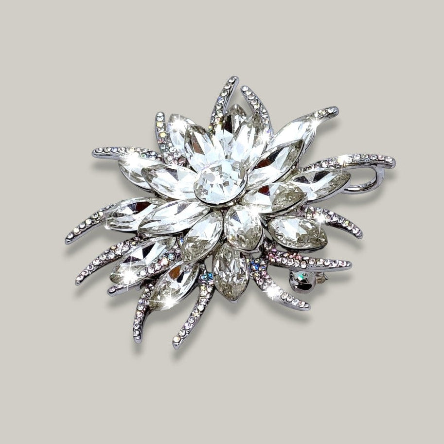 Audrey's - Floral Crystal Pin