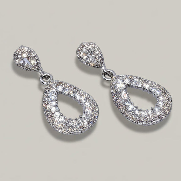 Audrey's - Celeste Pavé Teardrop Earrings