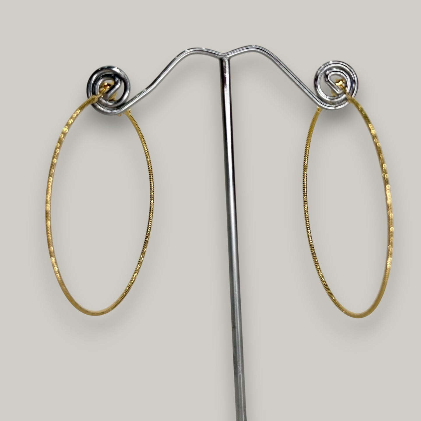 Evershine - Fine Textured Hoop Earrings