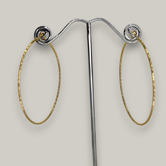 Evershine - Fine Textured Hoop Earrings