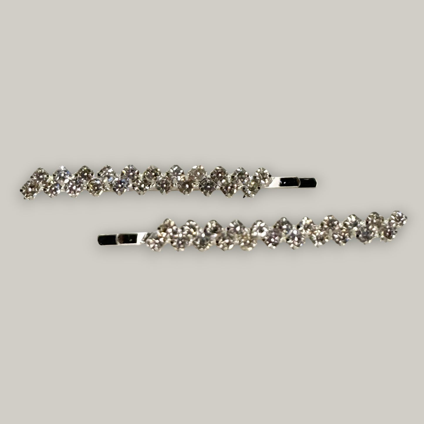 EL-KA - Crystal Zig-Zag Hair Clips