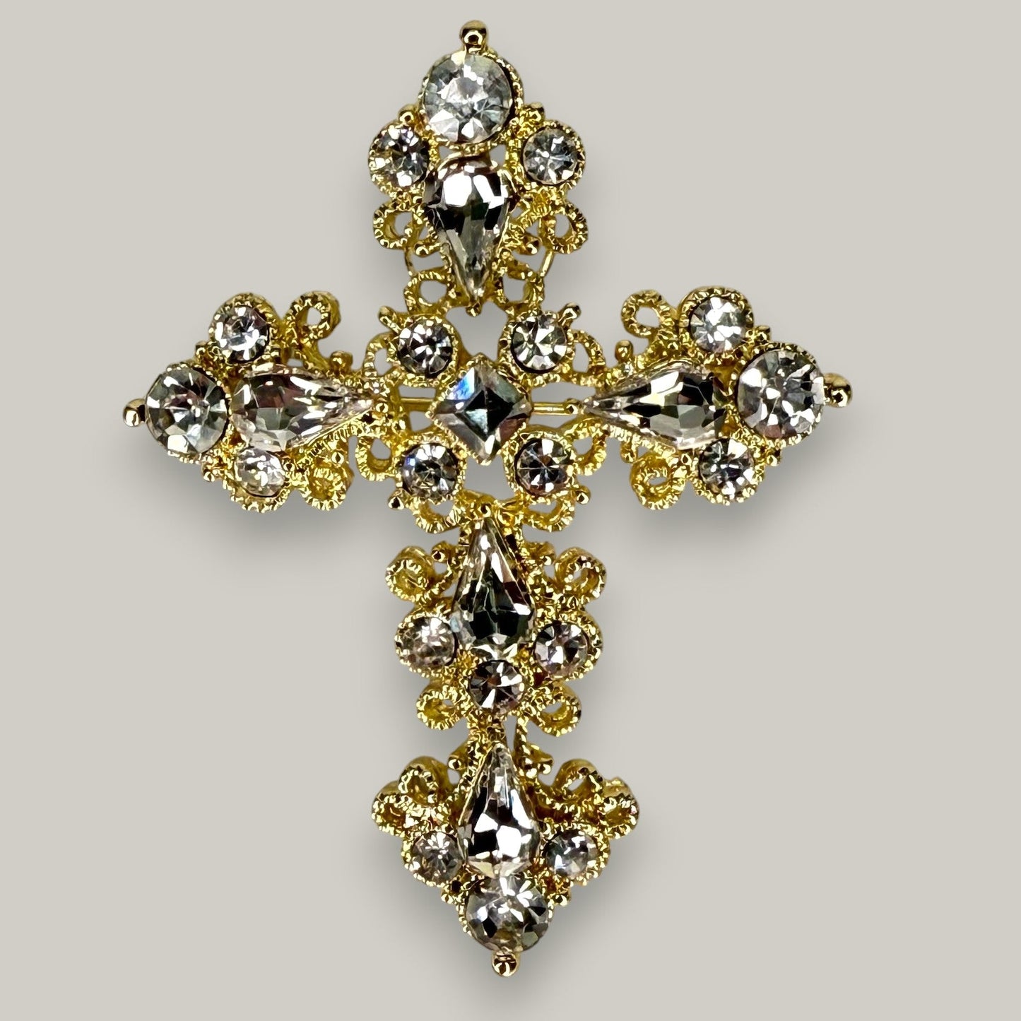 Evershine - Crystal Cross Brooch
