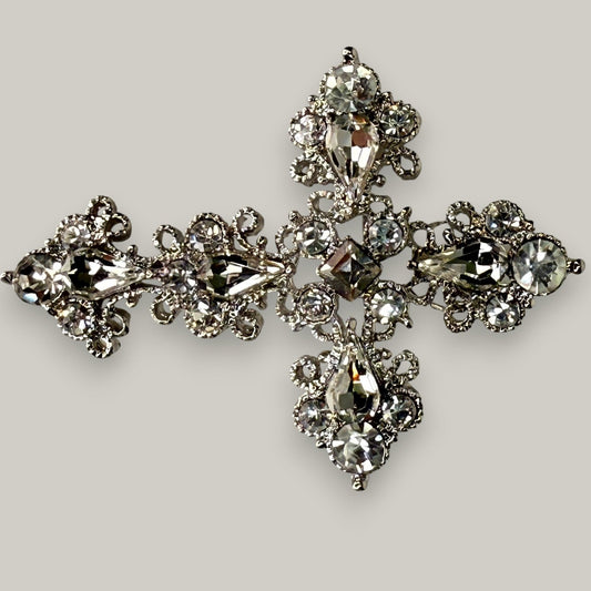 Evershine - Crystal Cross Brooch