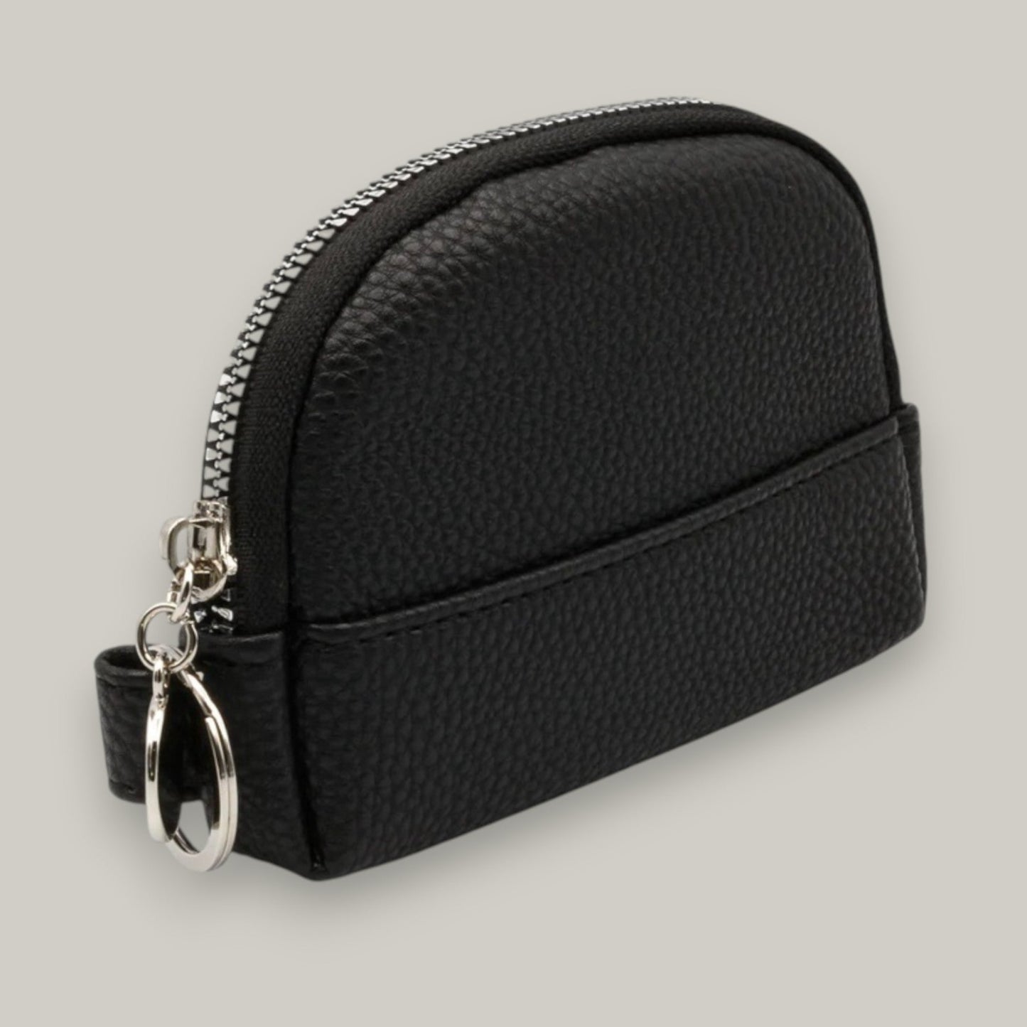 Audrey's - Pebbled Coin Purse With Key Ring