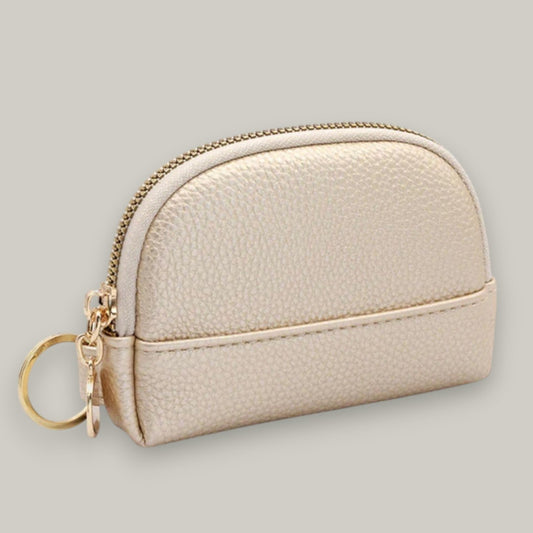Audrey's - Pebbled Coin Purse With Key Ring