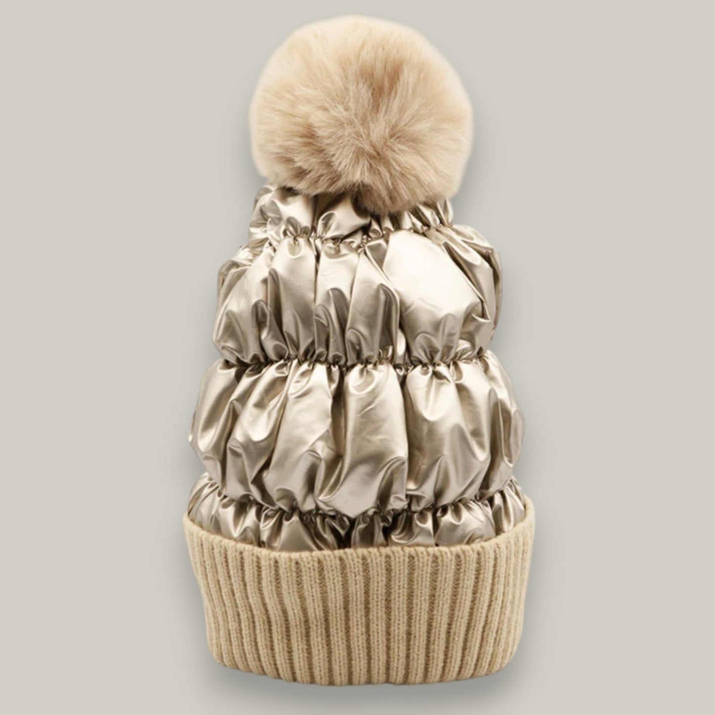 Audrey's - Metallic Puffer Hat