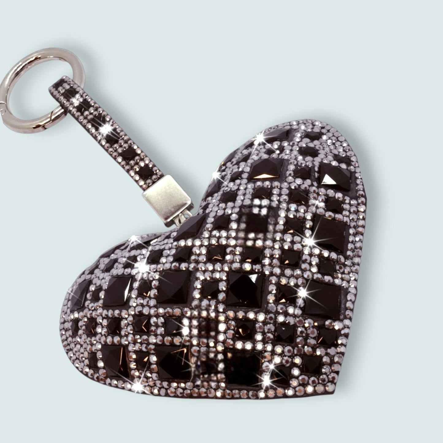 Jacqueline Kent - Jeweled Heart Purse Charm & Keychain
