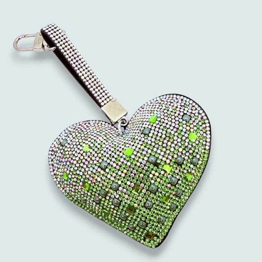 Jacqueline Kent - Crystal Heart Purse Charm & Keychain