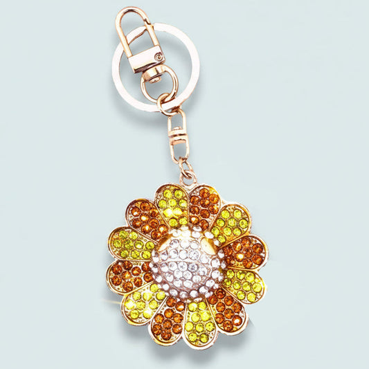 Jacqueline Kent - Golden Daisy Crystal Keychain