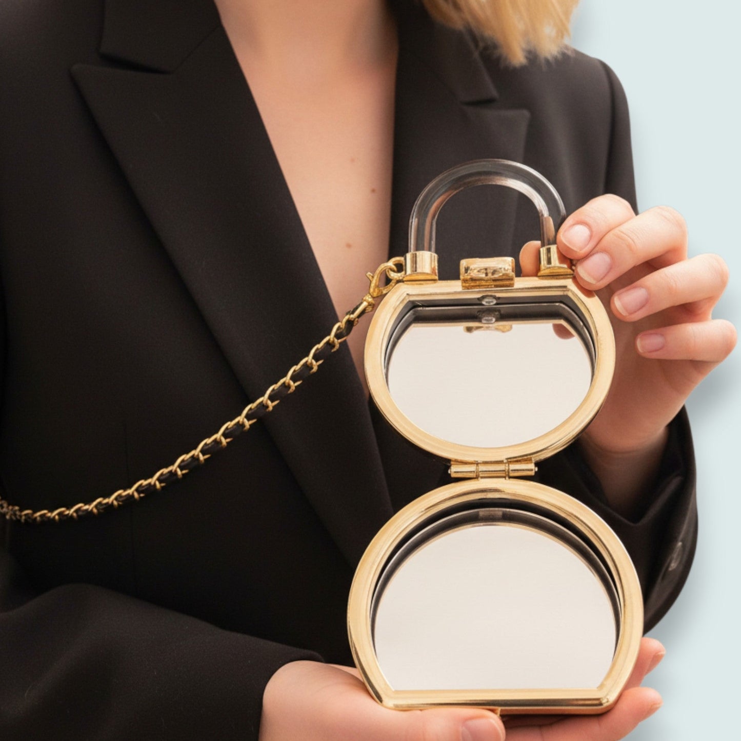 Luv & Co - Mini Quilted Mirror Purse
