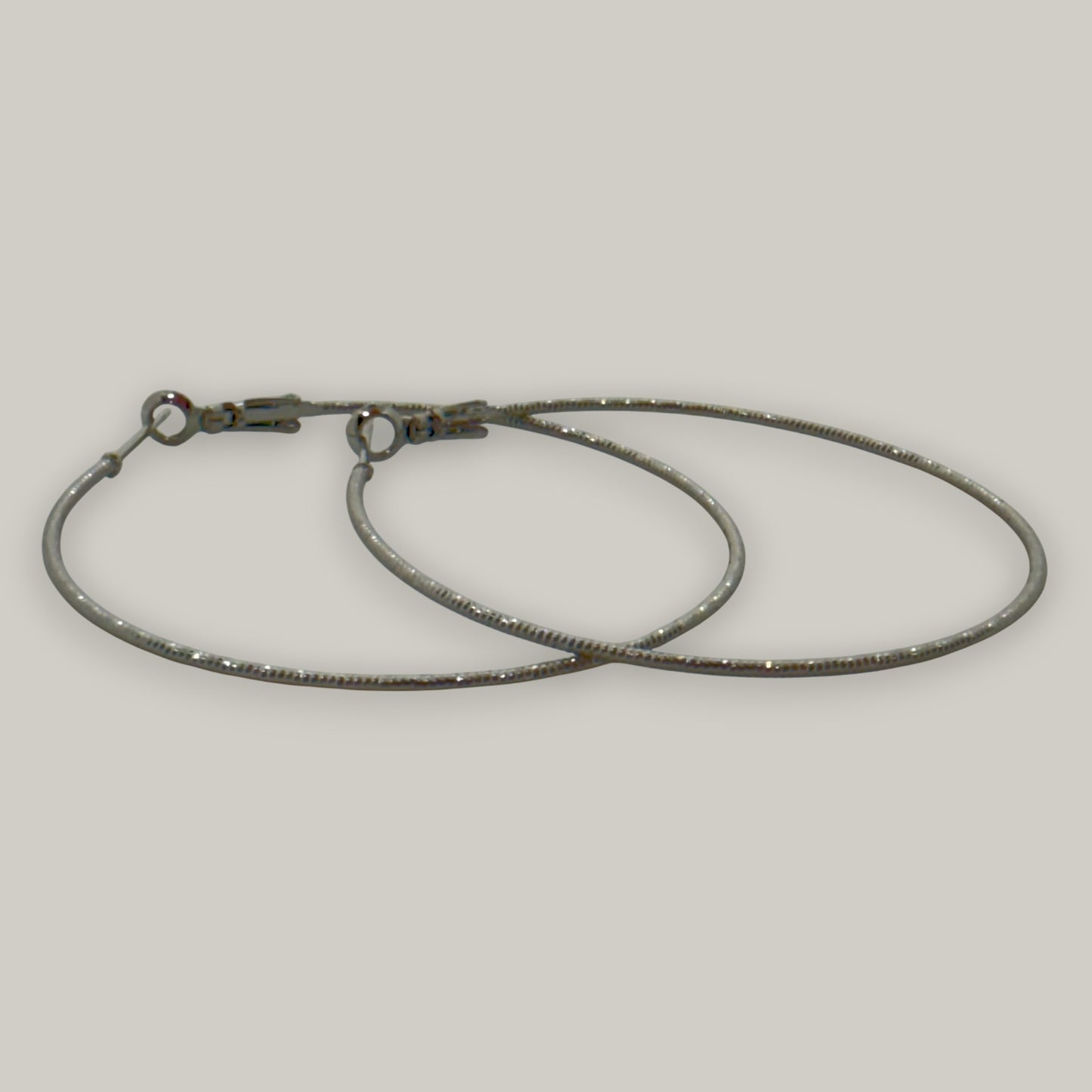Evershine - Fine Textured Hoop Earrings