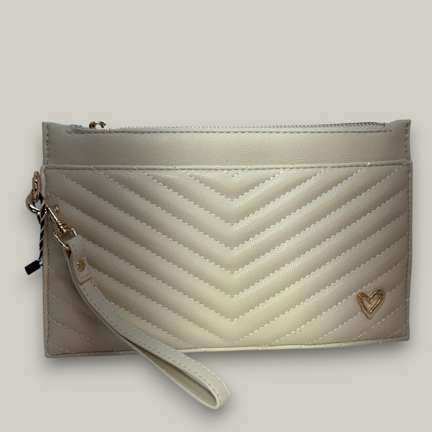 Audrey's - Quilted Vegan Wristlet Clutch
