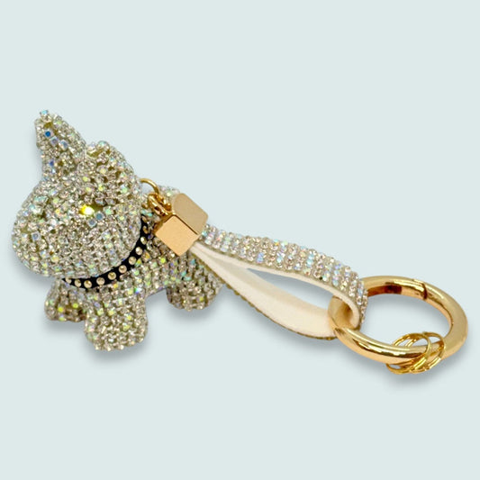 Audrey's - Crystal Pup Luxe Purse Charm & Keychain