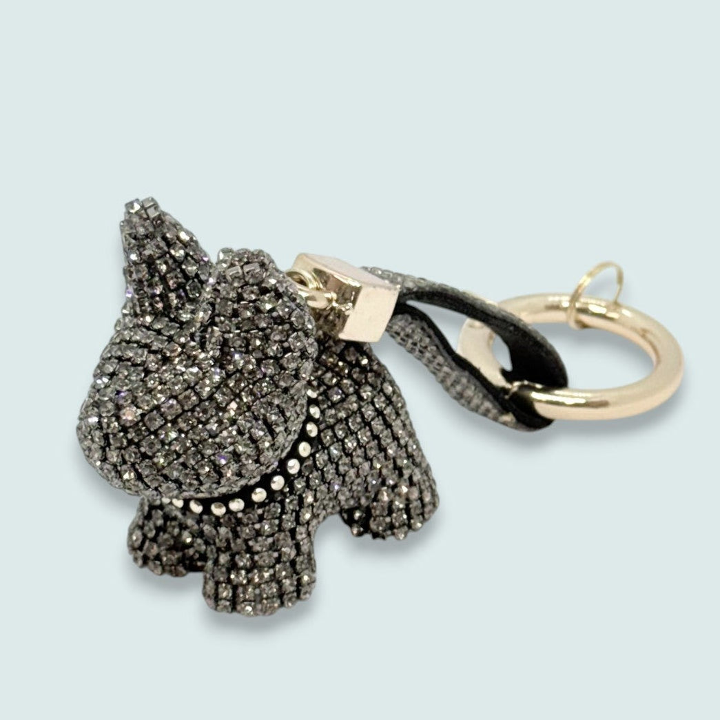 Audrey's - Crystal Pup Luxe Purse Charm & Keychain